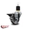 Service Caster 3'' Semi Steel Swivel 1-7/8'' Expanding Stem Caster with Brake SCC-EX20S314-SSS-PLB-178 - alternate 3